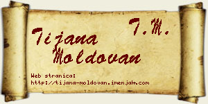 Tijana Moldovan vizit kartica